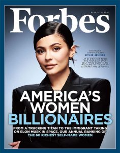 Kylie Jenner on Forbes Magazine