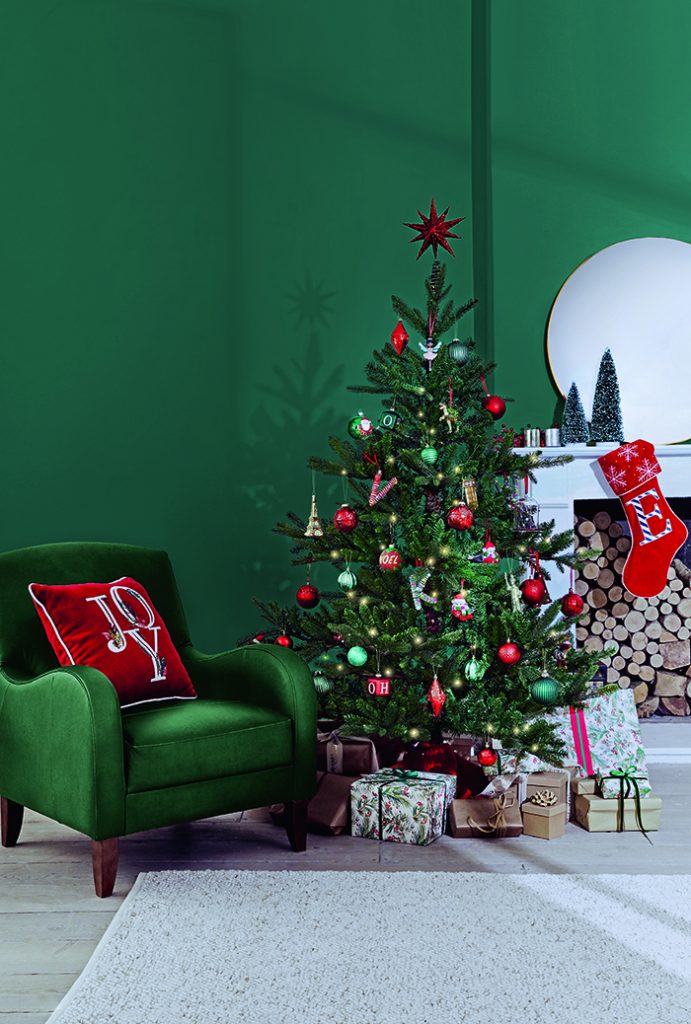 A Christmas Tree with presents underneath