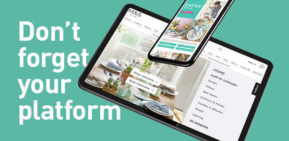 Caption: Don't forget your platform

Image contains a tablet and phone showing website in action