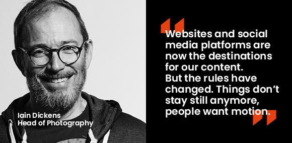 Image of seventy7's Iain Dickens featuring quote on Motion First