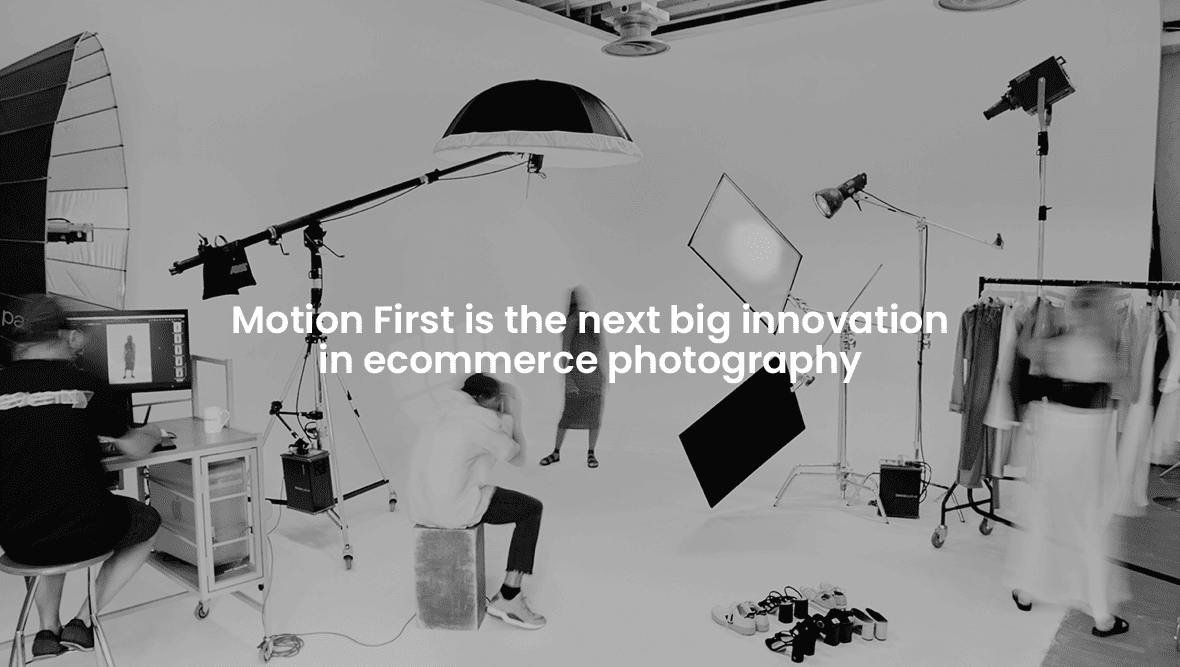 photography studio on set with text overlay