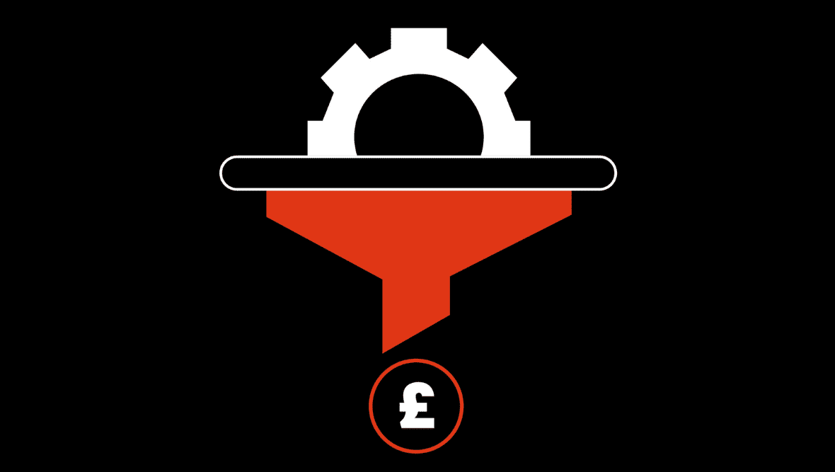 seventy7 branded image denoting a cog that creates money