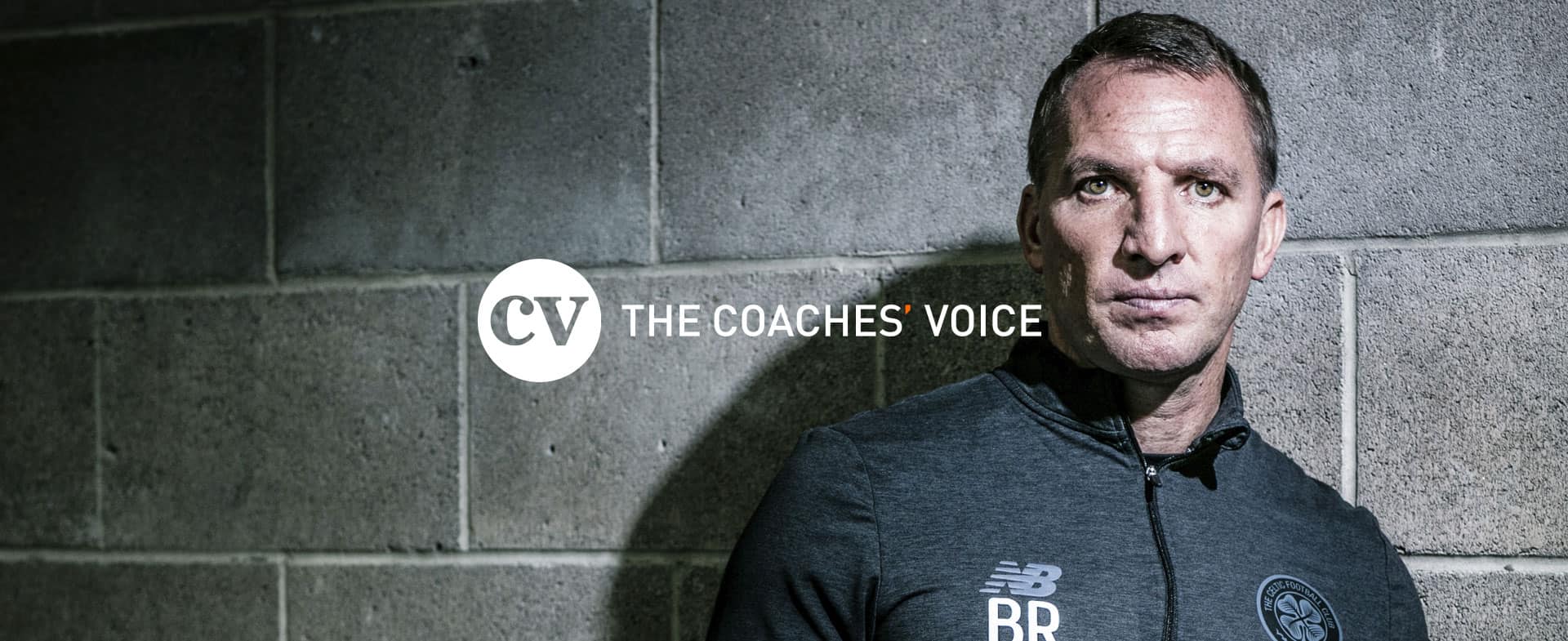 Man looking directly at camera with The Coaches' Voice text and logo in the foreground.