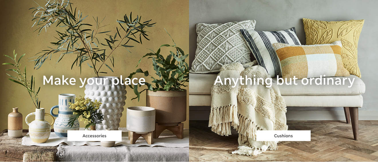 Example of Marks & Spencer Home website assets created by Seventy7.